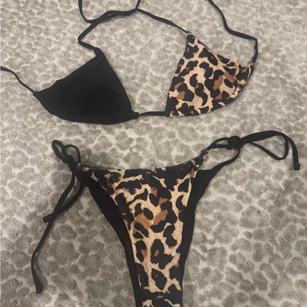 Leopard Print Bikini Set